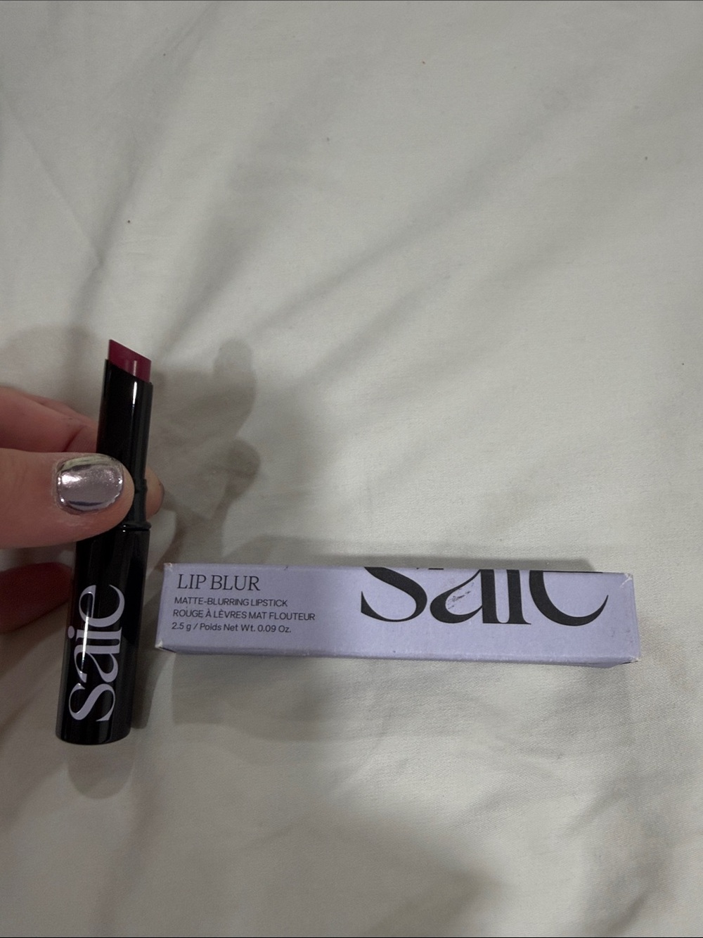 Saie Lip Blur Matte Lipstick Pop